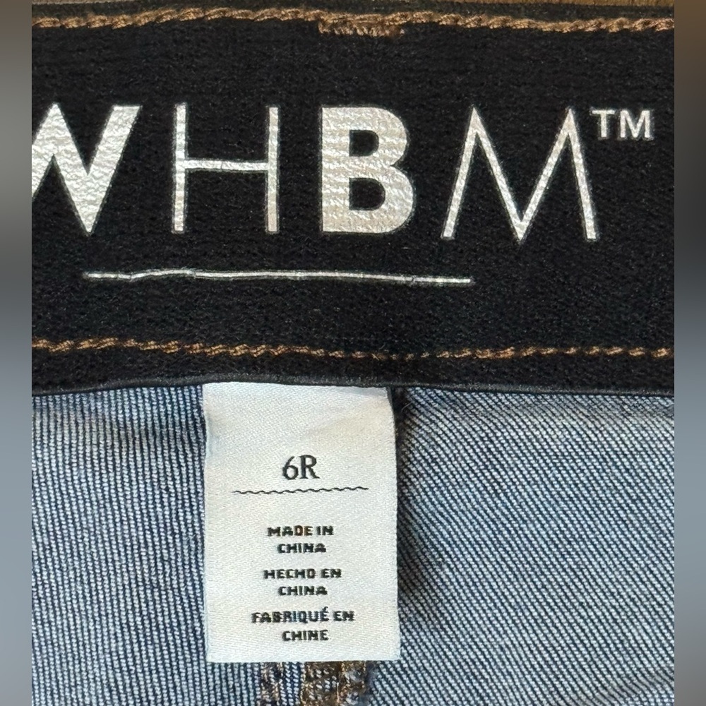 White House Black Market Skinny Classic 5-pocket Denim Blue Jeans, Size 6R - Picture 6 of 9